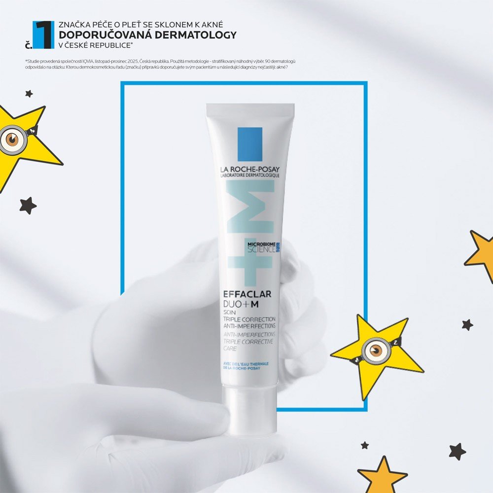 EFFACLAR DUO+M TROJITÁ ÚČINNOST PROTI NEDOKONALOSTEM
