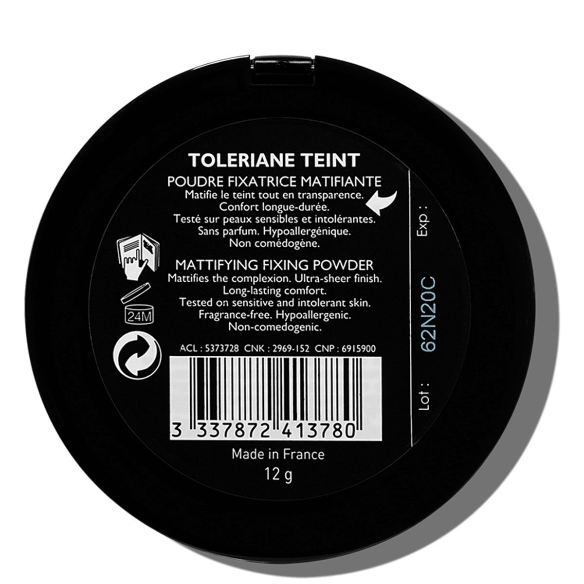 La Roche Posay Citlivá Toleriane Make-up PUDR Fixace 3337872413780